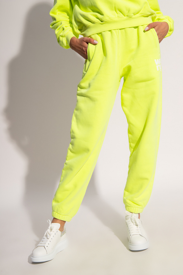 Neon yellow track on sale pants